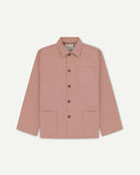 Uskees 3001 Buttoned Overshirt - Dusty Pink