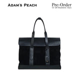 (Pre-Order) ADAM PEACH A053 Black Suede Tote Bag