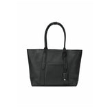 ADAM PEACH AP055 Leather Black Tote Bag