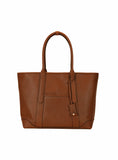 ADAM PEACH AP055 Leather Tan Tote Bag