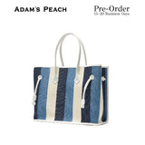 (Pre-Order) ADAM PEACH AP010 Shopper Bag Tote Bag Multi Stripe