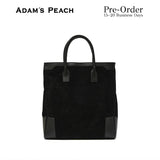 (Pre-Order) ADAM PEACH AP051 Black Suede Tote Bag