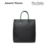 (Pre-Order) ADAM PEACH AP057 Black Leather Tote bag