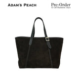 (Pre-Order) ADAM PEACH AP058 Brown Suede Tote bag
