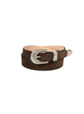 Adriano Meneghetti Josh Mid Dark Brown Suede Belt
