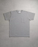 Allevol Heavy Duty Crew Neck Square Pocket T-shirt Gray