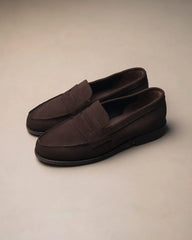 Berwick French Loafer Suede – Dark Brown