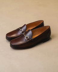 Berwick Horse Bit Loafers Nomera – Dark Brown