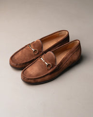 Berwick Horse Bit Loafers Suede – Snuff