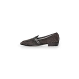 Baudoin & Lange Sagan Classic Metal Buckle Dark Brown Asteria Suede Marmo Calf