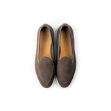 Baudoin & Lange Sagan Classic Plain Lusitanias Dark Brown Asteria Suede Loafers