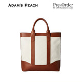 (Pre-Order) ADAM PEACH Beige Canvas D.L Tote Bag