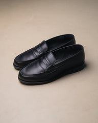 Berwick French Loafers Box Calf – Black