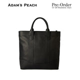 (Pre-Order) ADAM PEACH Black Leather D.L Tote Bag