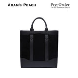 (Pre-Order) ADAM PEACH Black Suede D.L Tote Bag