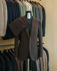 Drop6 Suit High Twist Wool Brown