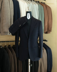 Drop6 Suit High Twist Wool Navy