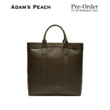 (Pre-Order) ADAM PEACH Dark Brown Leather D.L Tote Bag