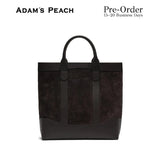 (Pre-Order) ADAM PEACH Dark Brown Suede D.L Tote Bag