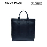 (Pre-Order) ADAM PEACH Dark Navy Leather D.L Tote Bag