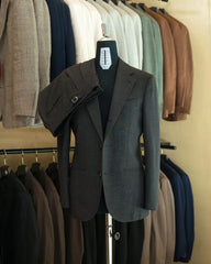 Drop6 Suit High Twist Wool Charcoal Grey