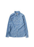 Empire & Sons Utility Work Shirt 5oz Organic Cotton Selvege Chambray – Blue