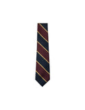 Fairfax Collective Wide Ribbed Rep Stripe Tie Navy/Wine/Gold