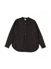 Fob Factory F3511 Band Collar Shirt Black