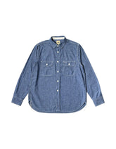Fob Factory F3494 Chambray Work Shirt Blue