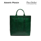 (Pre-Order) ADAM PEACH Green Leather D.L Tote Bag
