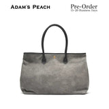 (Pre-Order) ADAM PEACH Grey Suede Tote Bag