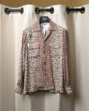 Groovin High #250103 Print LS Leopard Shirt Ivory