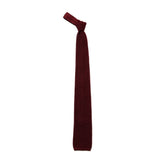J.Press Necktie Necktie Wide Knit Silk Bordeaux