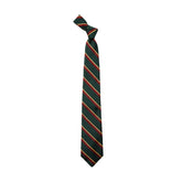 J.Press Necktie Regimental Silk W-rep Green
