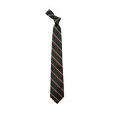 J.Press Necktie Regimental Silk W-rep Green