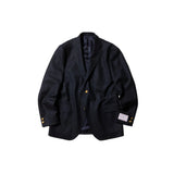 J.Press Peppin Merino Tropical 3B Blazer Navy – dark blue wool blazer with gold buttons, Ivy Style classic