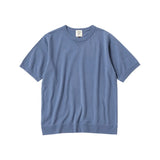 Jackman Dotsume Rib T-shirt Retro Saxe