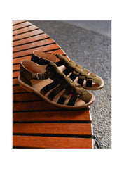 La Botte Gardiane Geronimo Sandals Suede Olive