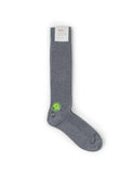 Tabio Power Rib Long Calf Socks Grey