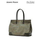 (Pre-Order) ADAM PEACH Magee Tweed Green Tote Bag