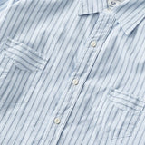 Post O'alls #3227-S1 NEUTRON-C Feather Chambray - W Stripe