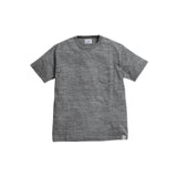 Riding High Custom LW Pocket S/S Tee R185-0101B Mix Charcoal – ผ้า cotton pocket T-shirt made in Japan เสื้อยืดกระเป๋าหน้า