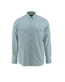 Sneum Sawtooth Western Shirt Green Striped Oxford