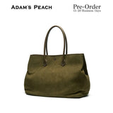(Pre-Order) ADAM PEACH Khaki Suede Tote Bag