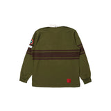 Universal Works Topologie x Universal Works MW Organic Cotton Rugby Shirt Olive/Brown