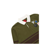 Universal Works Topologie x Universal Works MW Organic Cotton Rugby Shirt Olive/Brown
