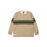 Universal Works Topologie x Universal Works MW Organic Cotton Rugby Shirt Sand/Olive
