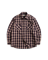 Wild Bricks W23 Ombre Plaid Work Shirt Deep Purple