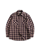Wild Bricks W23 Ombre Plaid Work Shirt Deep Purple