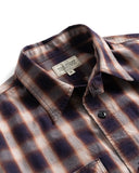 Wild Bricks W23 Ombre Plaid Work Shirt Deep Purple
